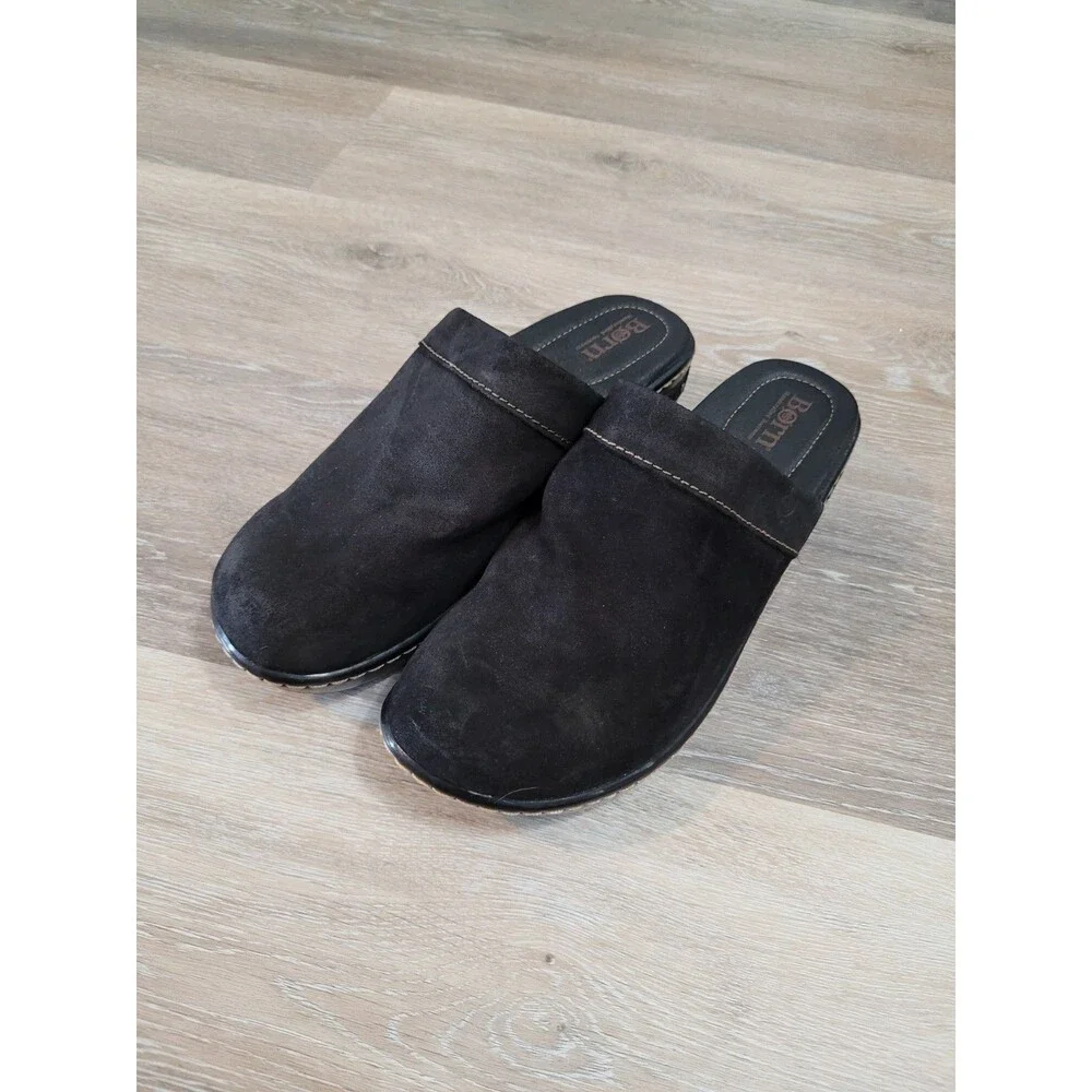 Born Suede Chunky Clog Slip On Size 9 Dark Romantic Whimsigoth Witchy Academia